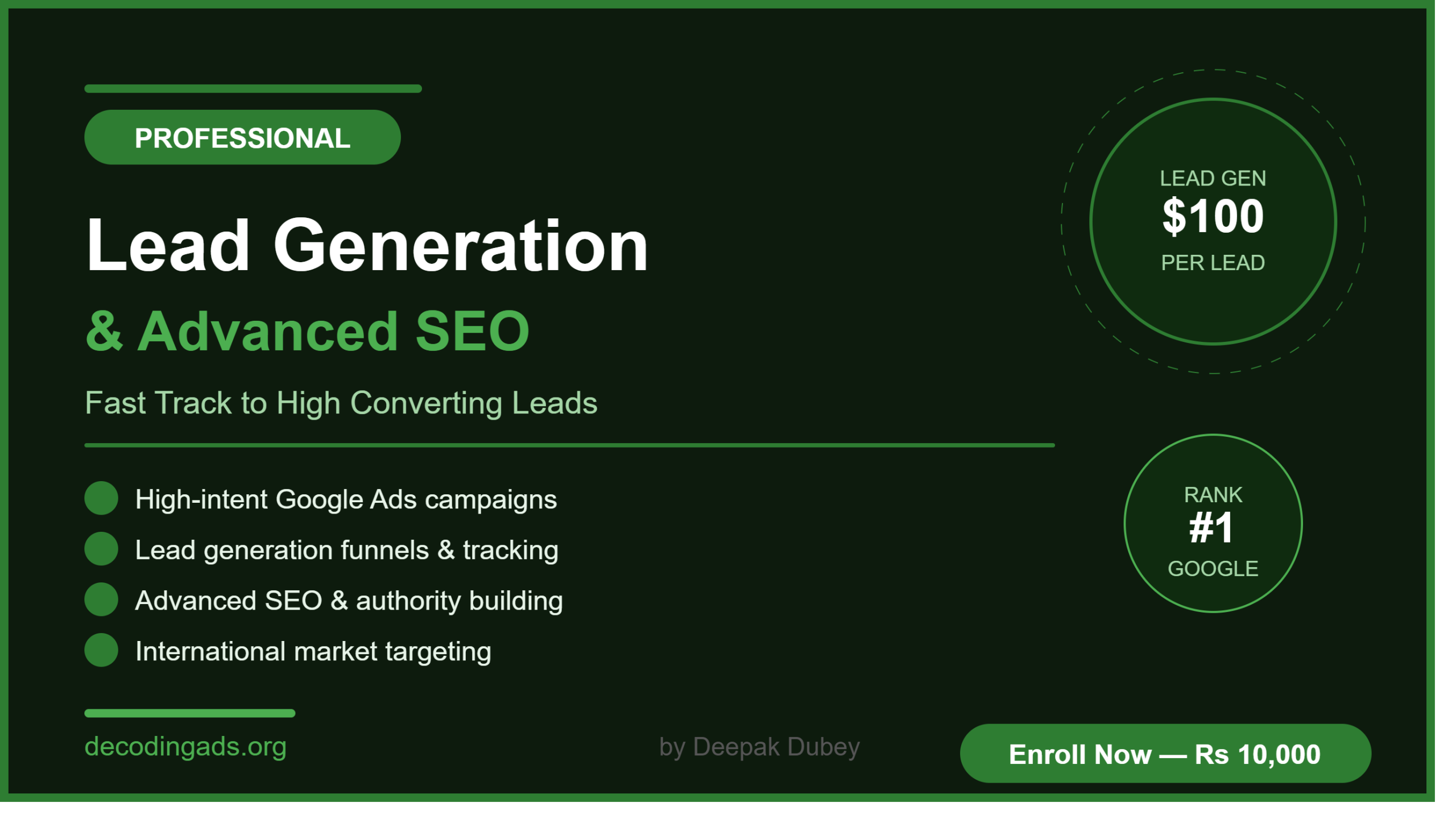 Lead Generation with Advanced SEO — Fast Track to High Conversion (English)